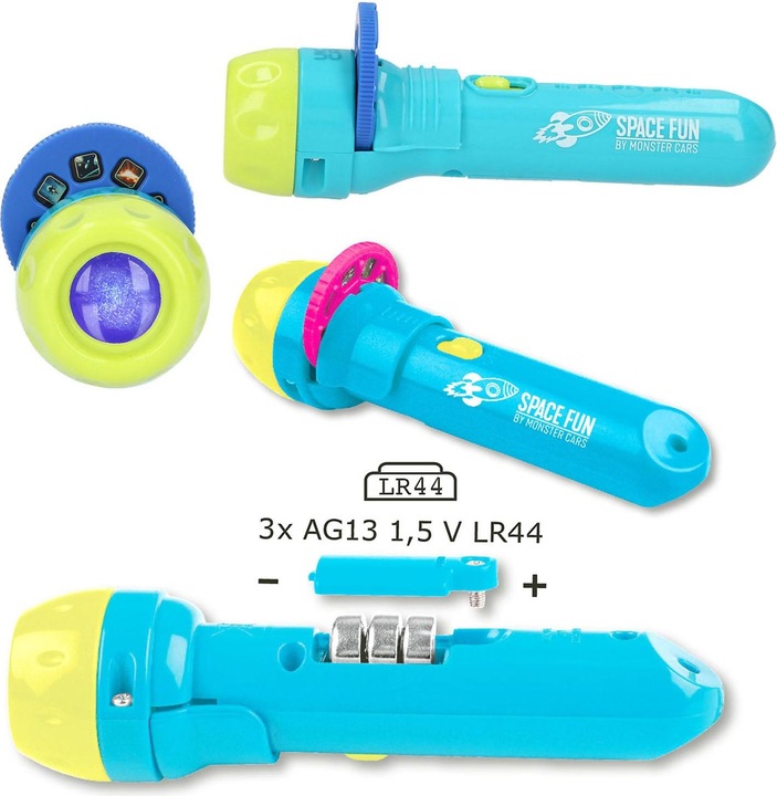 Produktbild Depesche Taschenlampe Monster Cars Spacefun mit Bildeffekten