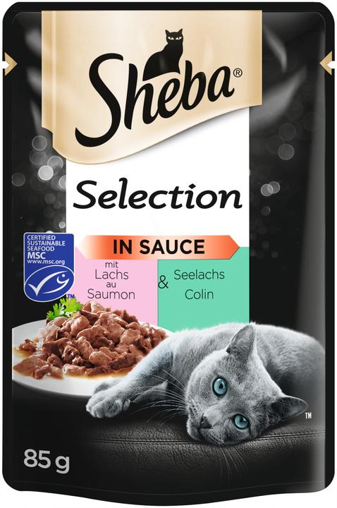 Image du produit Sheba ® Selection Portionsbeutel Lachs und Seelachs in Sauce MSC 85g (2040 g)