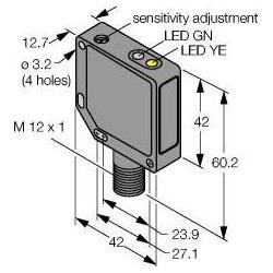 Turck Sensore ottico a riflessione diffusa QM42VP6DQP, Accessori di elettronica + Alloggiamento, Nero