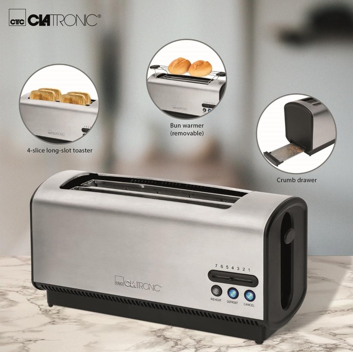 Produktbild Clatronic TA Langschlitztoaster inox