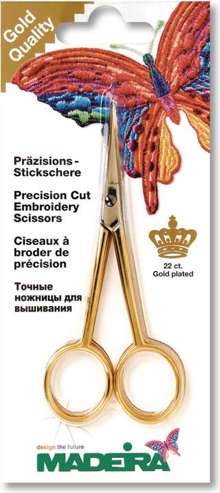 Actual product image Madeira Precision embroidery scissors gold (16 cm)