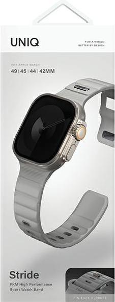 Produktbild Uniq pasek Stride Apple Watch Series 1/2/3/4/5/6/7/8/9/SE/SE2/Ultra/Ultra 2 42/44/45/49mm FKM Rubber (49 mm, 44 mm, 42 mm, 45 mm, Kunststoff)