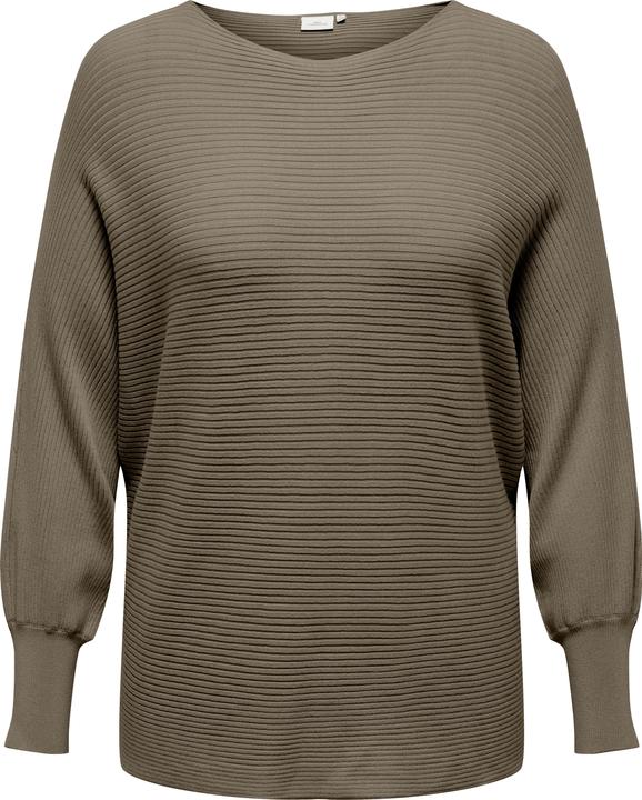 Produktbild Only Knit Fit U-Boot Ausschnitt Gerippte Ärmelbündchen Pullover Strickpullover (M)