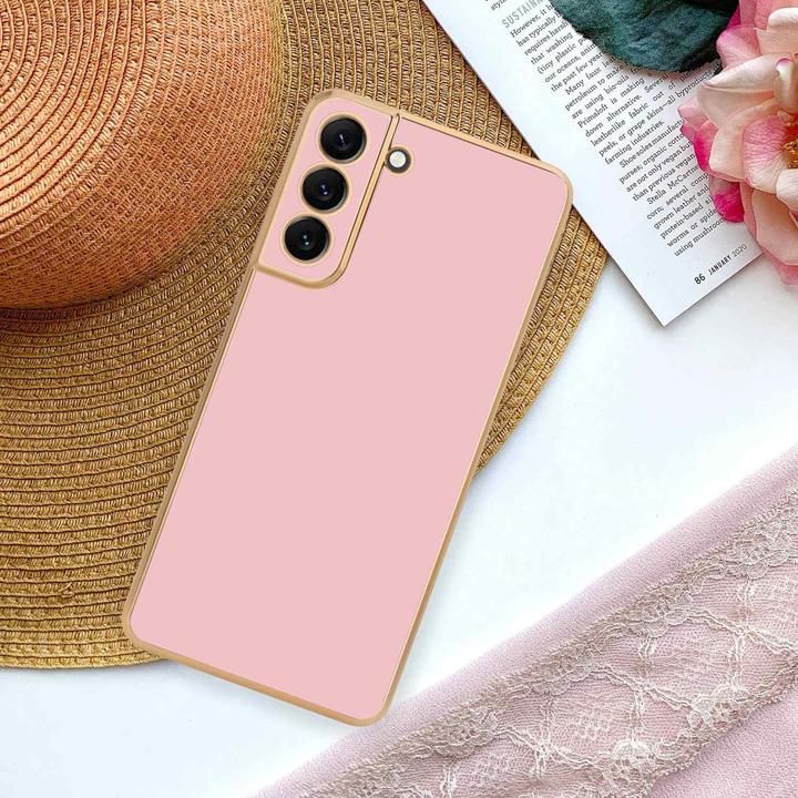 Productafbeelding Cadorabo Hoesje voor Samsung Galaxy S22 in TPU met camerabescherming LM130 Style (Samsung Galaxy S22+)