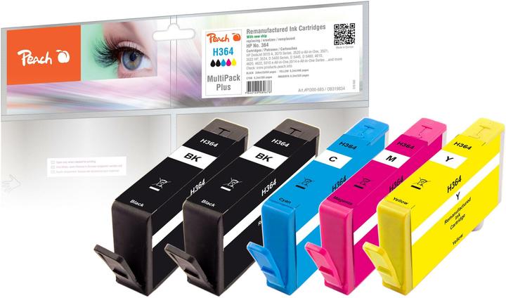 Produktbild Peach 364 MultiPack Plus (BK, C, M, Y)