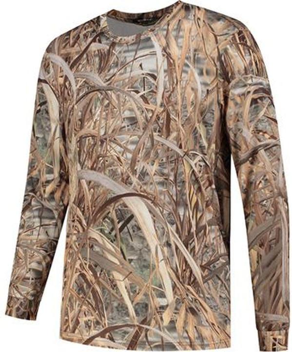 Stealth Gear T-Shirt Langarm Camo Schilf Print Grösse S