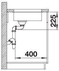 Actual product image Blanco Solis 180-U (Undermount sink, 44 cm)