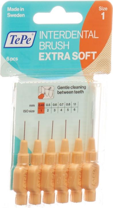 Immagine prodotto TePe Interdental Brush 0.45mm x-soft orange (6 x, 0.45 mm)