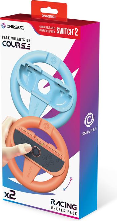 Actual product image Oniverse 2er-Set Racing-Lenkräder für Nintendo Switch™ & Switch 2™ - Gaming-Zubehör (Switch 2, Switch)