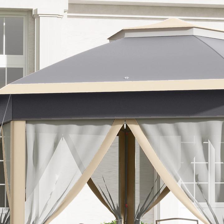 Actual product image Outsunny Folding pavilion with carrier bag (405 cm, 405 cm)