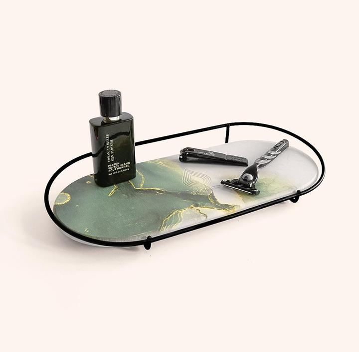 Immagine prodotto Stonea Makea Vassoio per il trucco in oro Nettuno