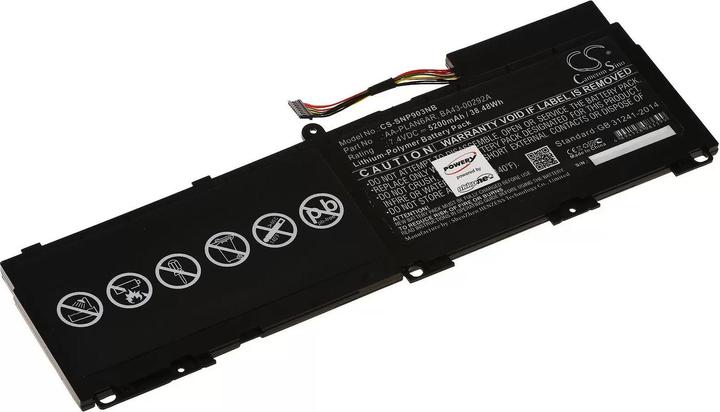 Actual product image AccuCell Battery suitable for Samsung NP900X3A / type AA-PLAN6AR and others (5200 mAh)