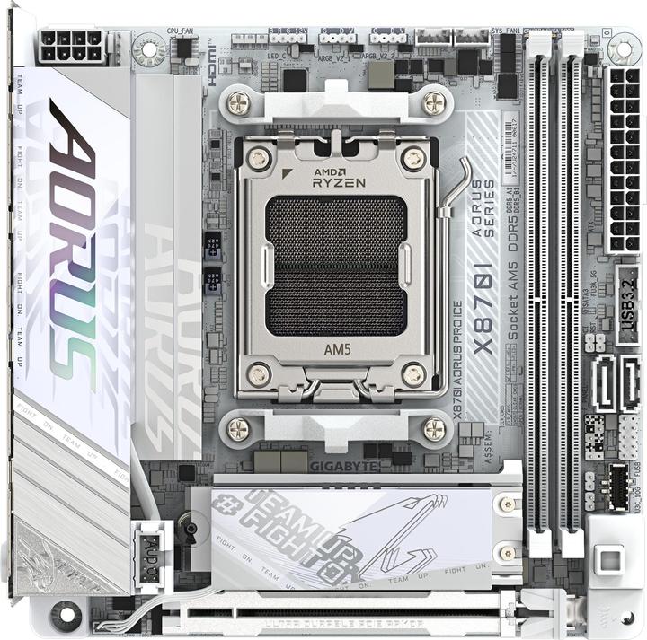 Actual product image Gigabyte X870I AORUS Pro ICE (AM5, AMD X870, Mini-ITX)
