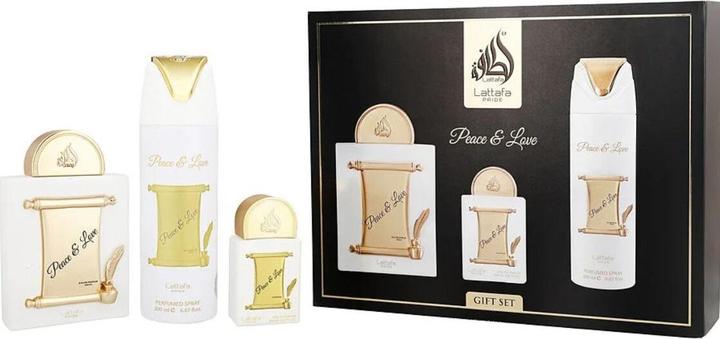 Image du produit Lattafa Pride Peace & Love Eau De Parfum 100 Ml Eau De Parfum 20 Ml Deodorant 200 Ml (Coffret de parfum)