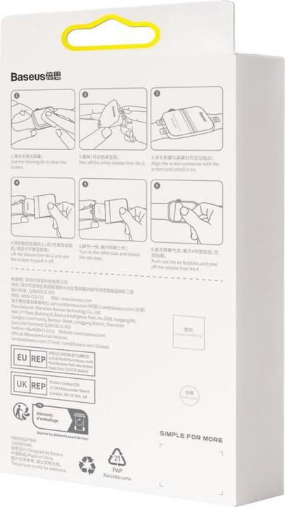 Produktbild Baseus 41mm Protective Film for AP Watch 7/8, Clear