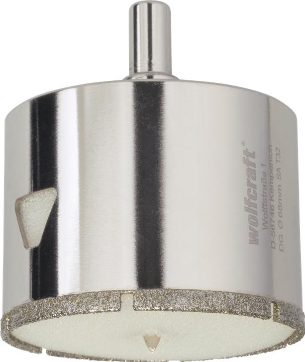 Actual product image wolfcraft 1 diamond drill bit w.shank ø68mm (68 mm)