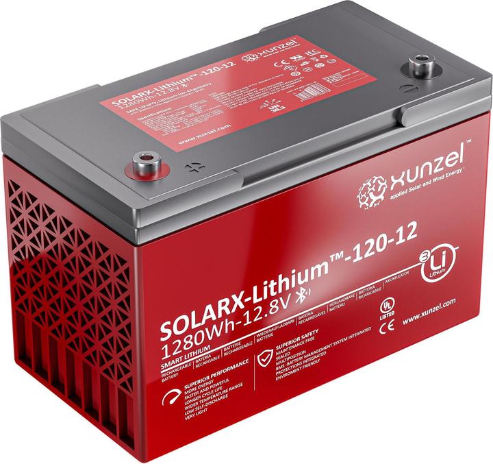 Produktbild Xunzel Batterie Lithium Solarx 12V (12 V, 120 Ah)