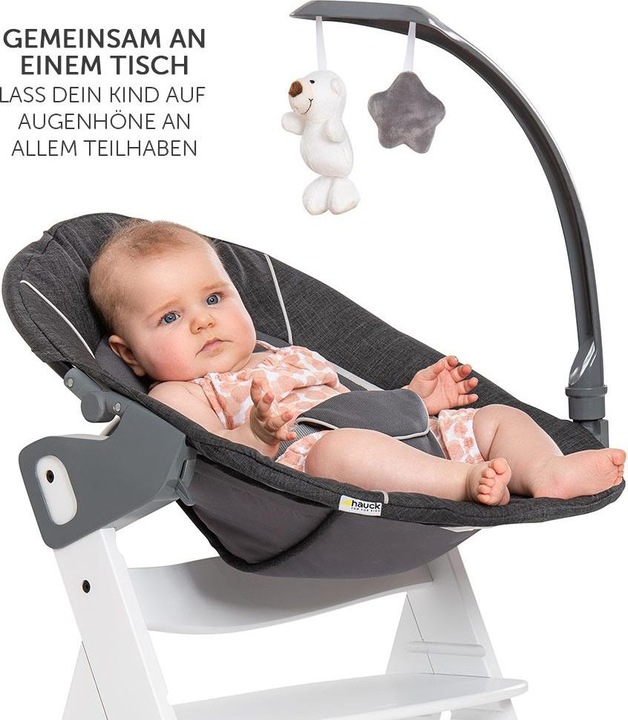 Produktbild Hauck Hochstühle Alpha Plus Weiss Newborn Set Deluxe - 4-tlg. Hochstuhl (Hochstuhl)