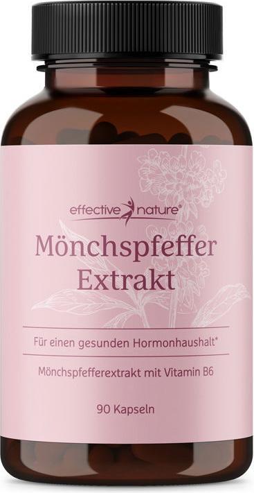 Produktbild Effective Nature Mönchspfefferextrakt hochdosiert (90 Stück, Kapseln, 90 g)