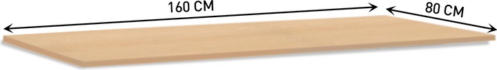 Produktbild Contini Tischplatte höhenverstellbarer Bürotisch (160 x 80 cm)