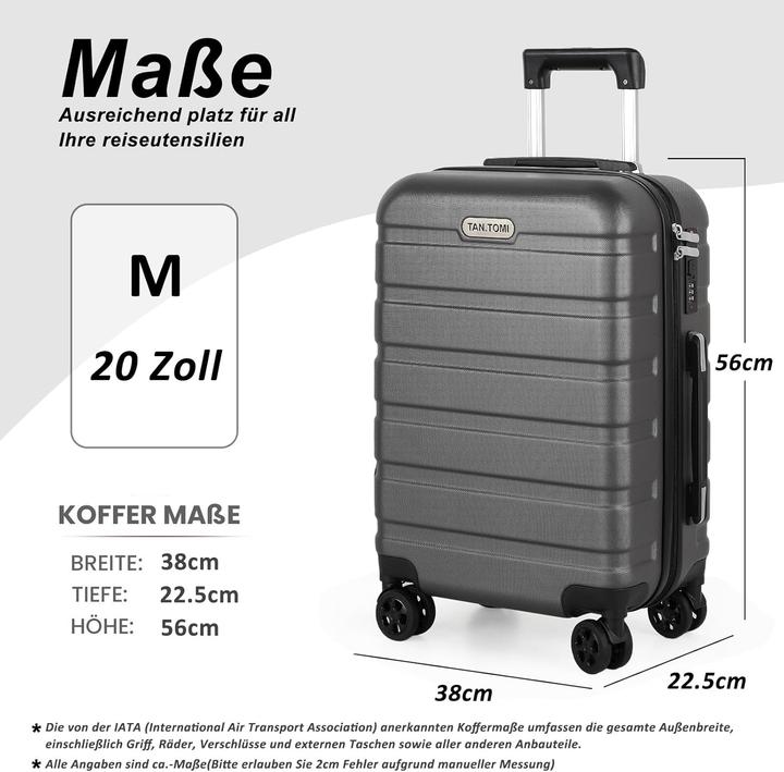 Actual product image Tan.Tomi Handgepäck-Hartschalenkoffer (41 l)