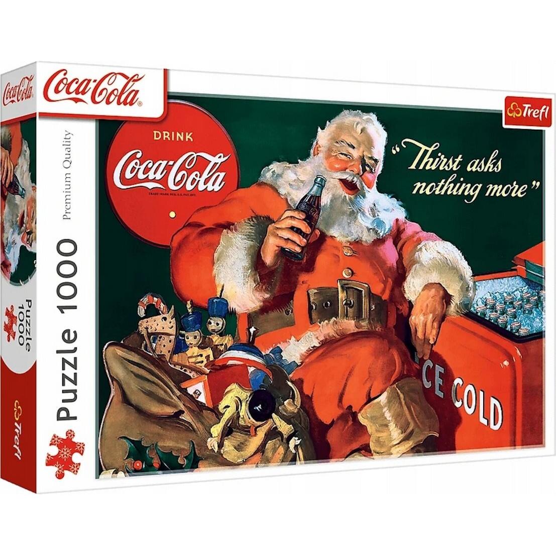 Trefl Puzzle 1000 - Coca Cola - Santa Claus am Kamin (1000 pezzi)