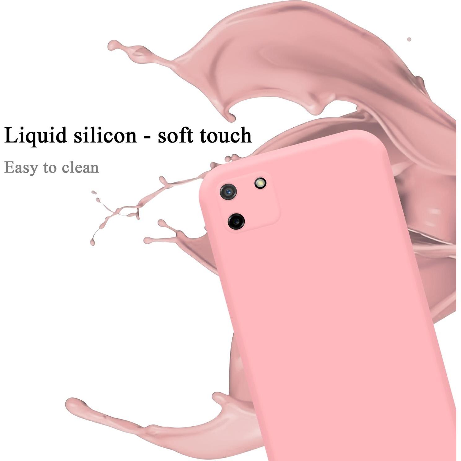 Thumbnail - Cadorabo TPU Liquid Silicone Case Hülle für Realme C11 2020 (Realme C11), Smartphone Hülle, Rosa