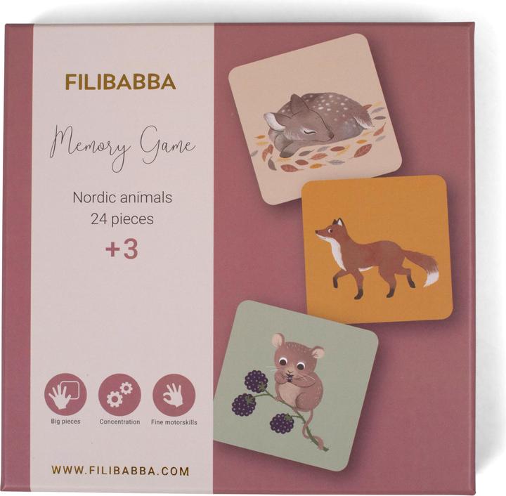 Actual product image Filibabba Nordic animals (2 - 4 Players)