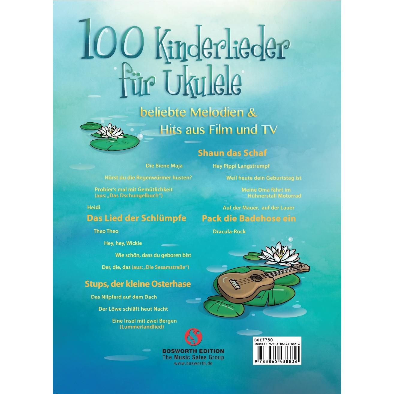 Thumbnail - 100 Kinderlieder für Ukulele, Sachbücher von Justin Sandercoew