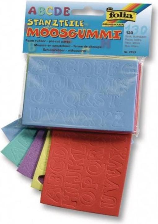 Produktbild Folia Moosgummi-Stanzteile Buchstaben