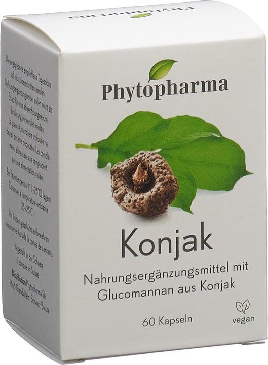 Actual product image Phytopharma Konjac capsules (60 Piece, Capsules, 69 g)