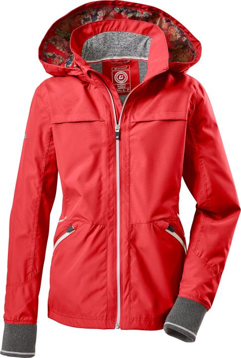 Produktbild Killtec Mädchen Rur GRLS JCKT B Funktionsjacke/Fahrradjacke mit abzippbarer Kapuze, erdbeere, 152 (152)