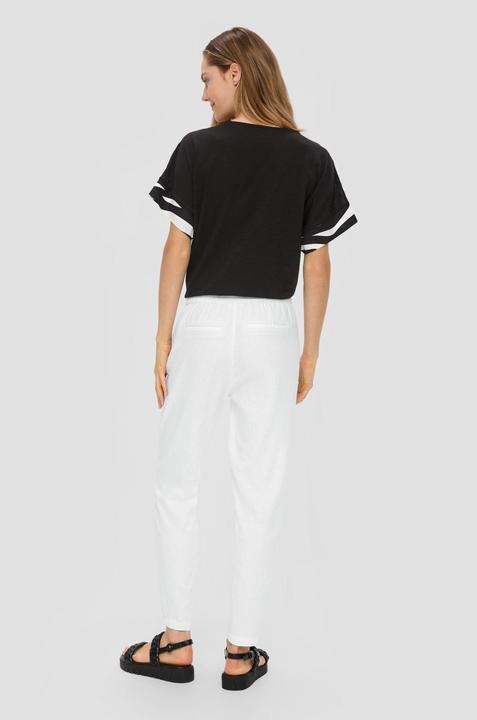 Actual product image S.Oliver Hose Hose aus Leinenmix mit Ziernähten (46)