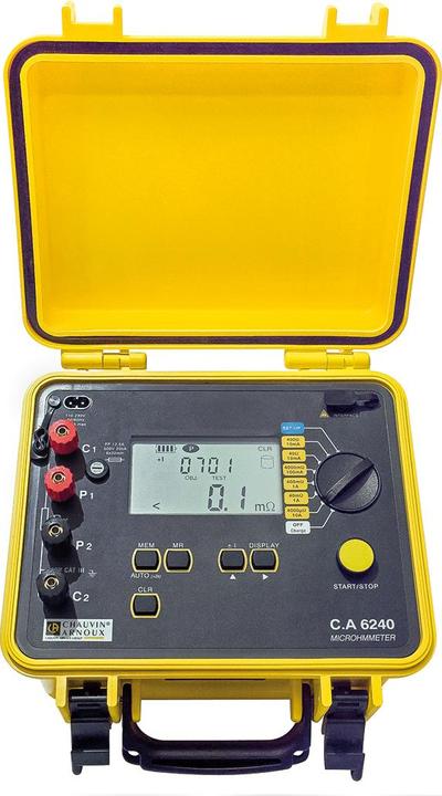 Produktbild Chauvin Arnoux C.A 6240 Microohm-Meter, CAT III 50 V (CAT III)