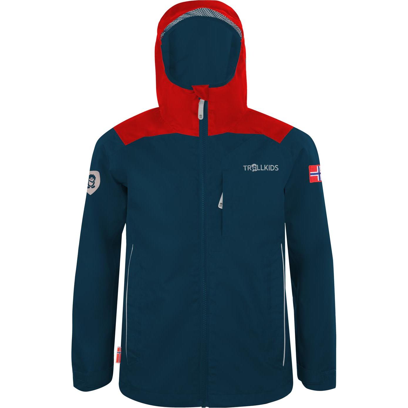 Trollkids, Unisex, Jacke, Kids Bergen Jacket (92), Blau, 92