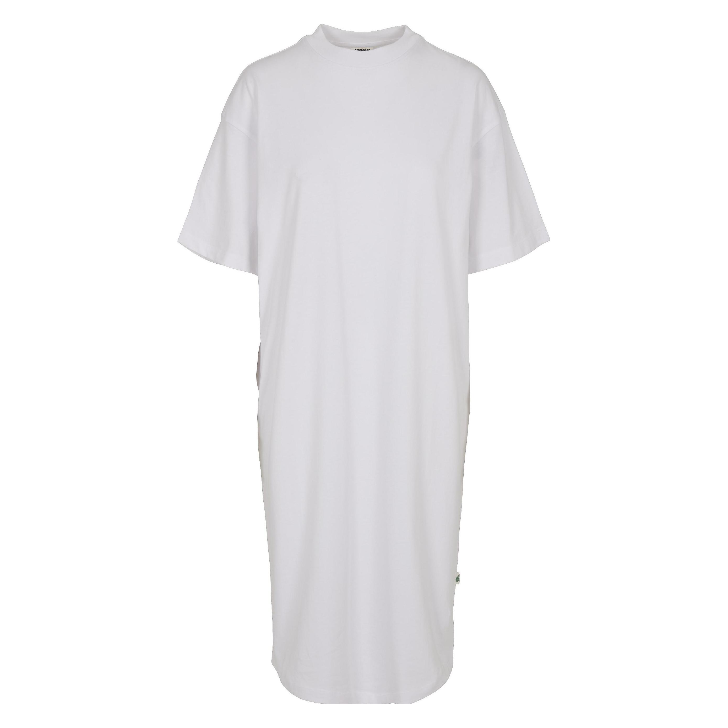 Urban Classics, Damen, Kleider, Ladies Organic Long Oversized Tee Dress - 16960, Weiss, (Xxl)