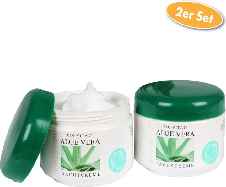 Actual product image Bio-Vital Aloe vera day and night cream 125 ml each (125 ml, Day cream, Night cream)