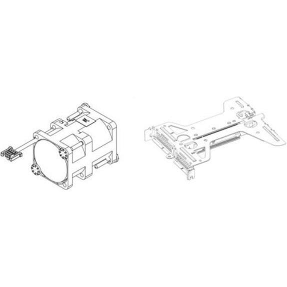 Dell Riser Config 2 Butterfly Gen4 x8/x8 PowerEdge R360 CK, Server Zubehör, Schwarz