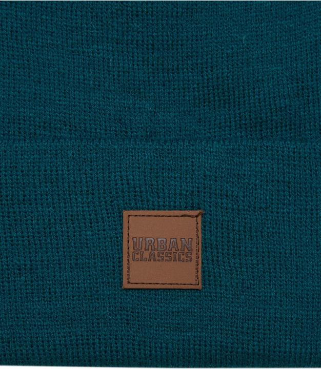 Produktbild Urban Classics Leatherpatch Long Beanie (One Size)