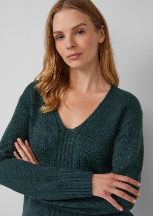 Produktbild s.Oliver Strickpullover Alpakamixpullover mit Strickmuster (32)