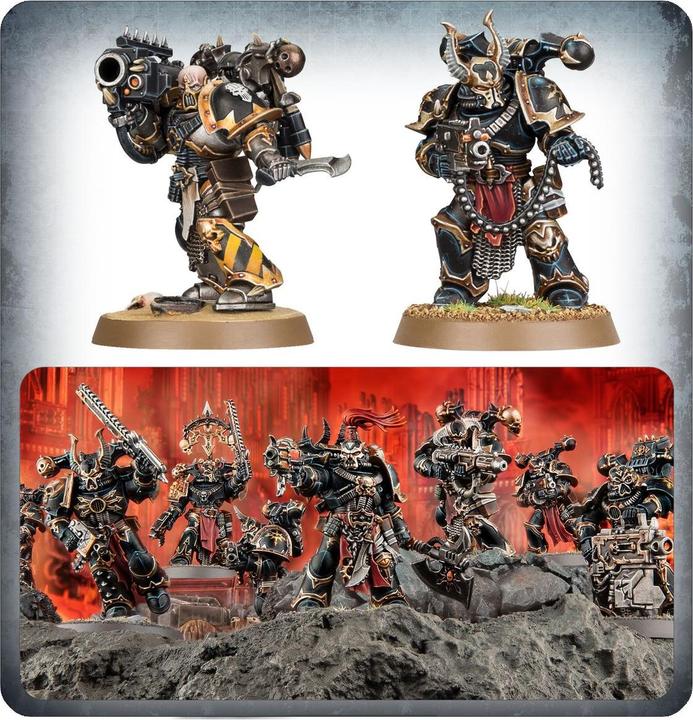 Produktbild Games Workshop Warhammer 40k - Space Marine du Chaos Squad / Legionnaires (2025) (Kunststoff)