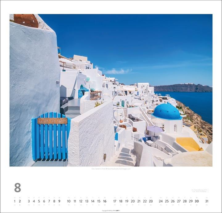 Actual product image Griechische Inseln Kalender 2026 - Im Land der Götter (48 x 46 cm)