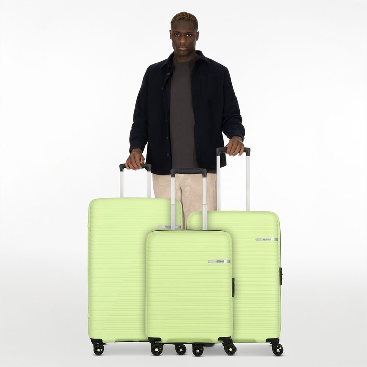 Actual product image American Tourister Liftoff 4 Rollen Kofferset 3-teilig mit Dehnfalte (208 l, XL (from 140l))