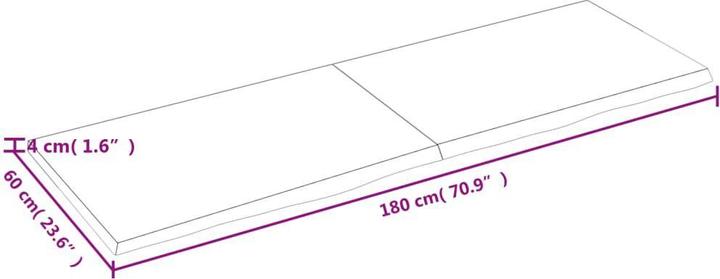 Produktbild vidaXL Tischplatte (180 x 60 cm)