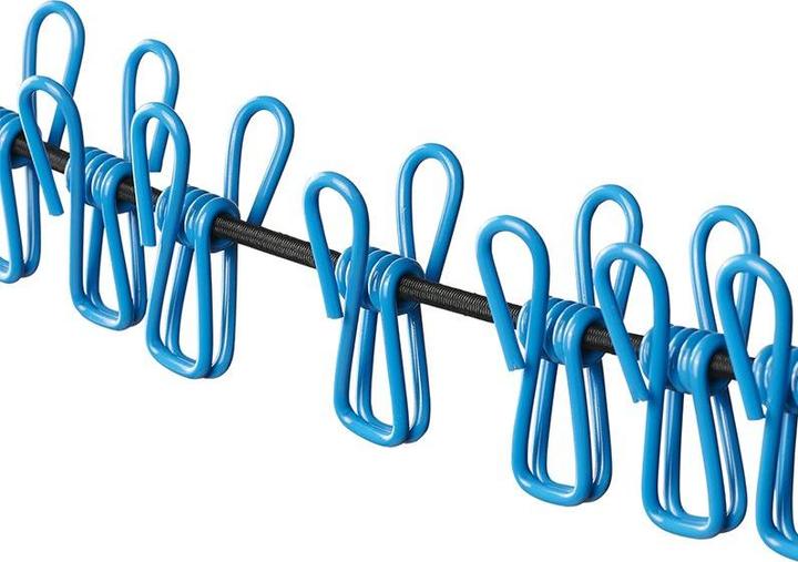 Actual product image ProPlus Wäscheleine elastisch mit 12 Wäscheklammern