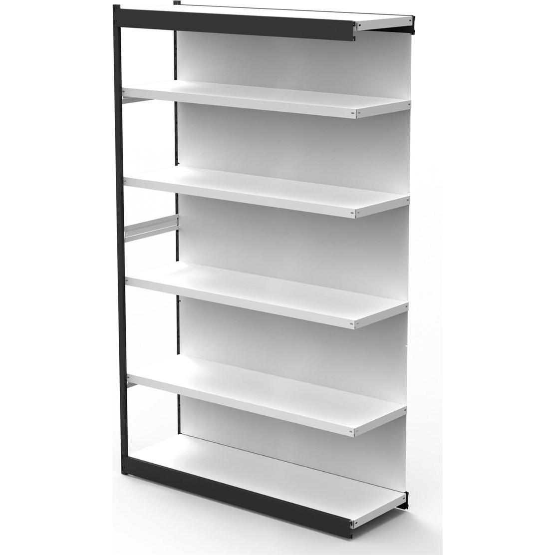 kaiserkraft, Kellerregal, Büro-Regalsystem, mit Rückwand