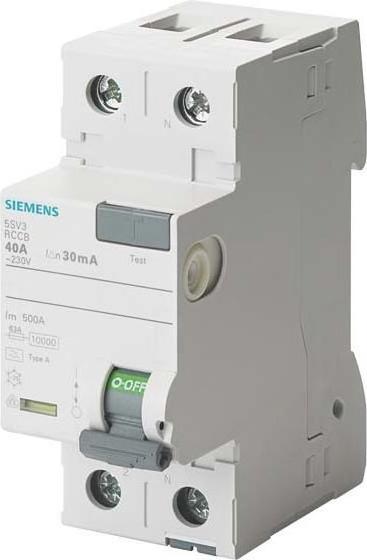 Produktbild Siemens RCCB Type A 25A 1+N-pole 300mA 230V 2mW