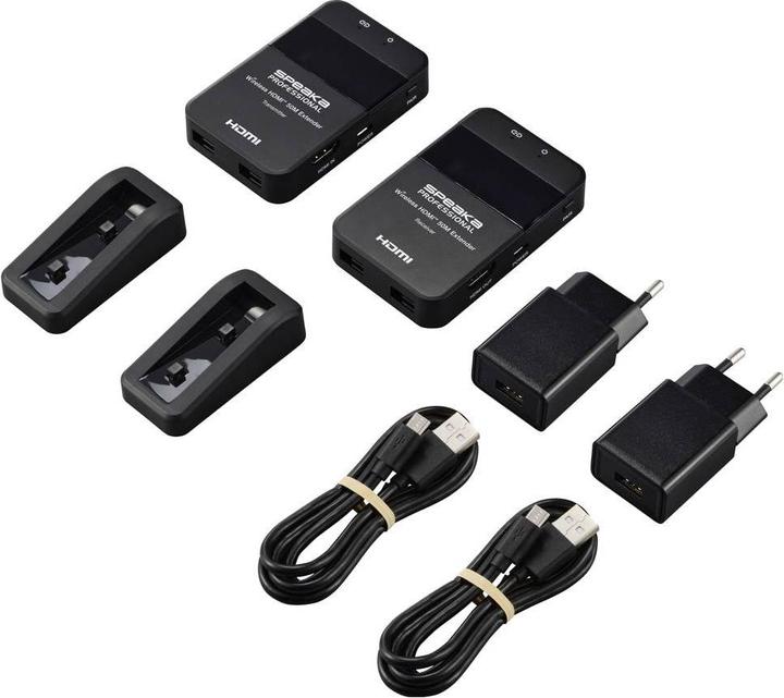 Produktbild SpeaKa Professional SP-HDE-320 HDMI-Funkübertragung (Set) 148.5 MHz 1920 x 1080 (50 m)