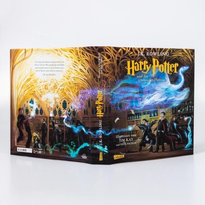 Produktbild Harry Potter und der Orden des Phönix (farbig illustrierte Schmuckausgabe) (Harry Potter 5) (Deutsch, J.K. Rowling, Neil Packer, Klaus Fritz, 2022)