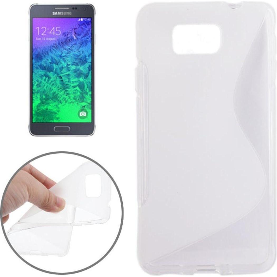 König Design Handyhülle TPU Schutzhülle für Samsung Galaxy Alpha G850F transparent (Samsung Galaxy Alpha), Smartphone Hü...